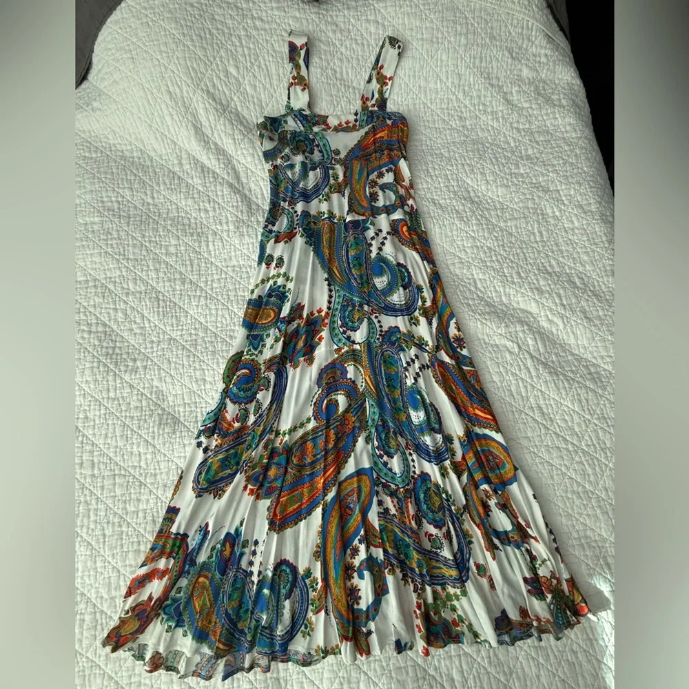 NWOT Colorful Paisley Print Women's Dress - Picture 1 of 9